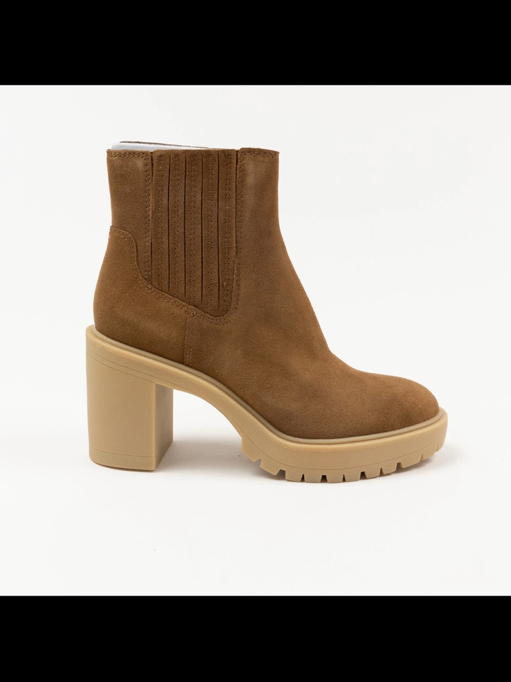 Dolce Vita Caster H2O Booties Camel Suede Size 7.5